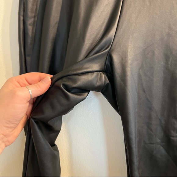 Dynamite faux leather stretch tights size large black - Picture 4 of 4